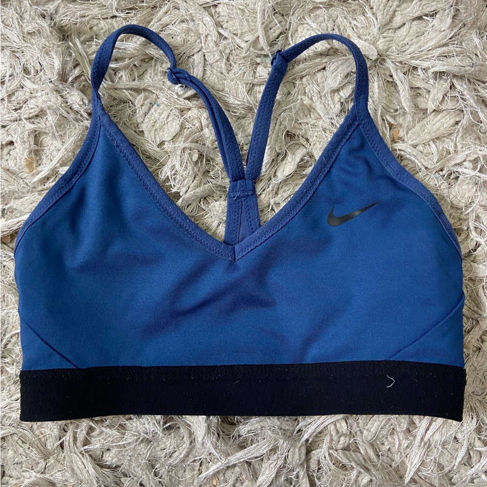 Nike INDY sports bra dark deep blue